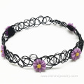 Women Fashion Necklace Resin Daisy Tattoo Choker Necklace